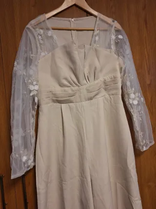 Mono beige mangas transparentes. Shein. XL/44