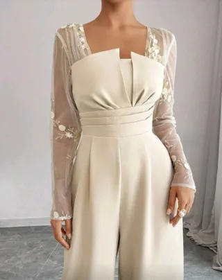 Mono beige mangas transparentes. Shein. XL/44