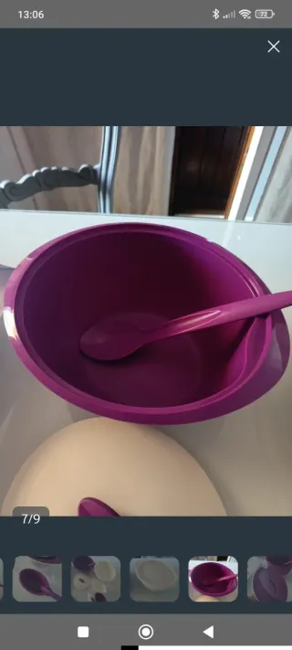 Set Ciotole Termiche Tupperware Viola/Bianco