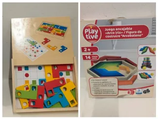 Juego encajable Arco Iris y puzzle aprendizaje