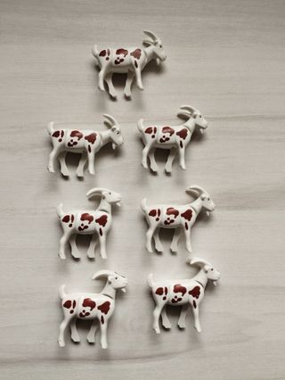 Playmobil Cabra Blanca Marrón - 1.80€ Unidad