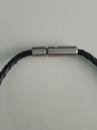 Colgante Viceroy Cuero Negro y Plata