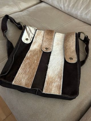 Bolso simil piel color Marrón Multicolor