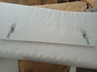 Cama infantil KRITTER 70x160 cm blanca barandilla