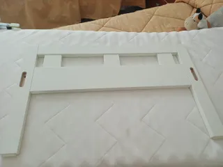 Cama infantil KRITTER 70x160 cm blanca barandilla