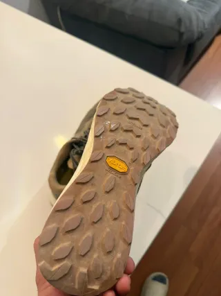 Zapatillas Trail normal Beige y Gris