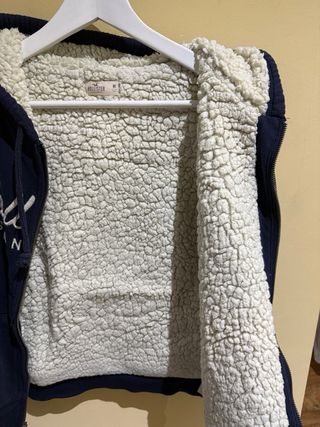 Sudadera Hollister Azul con Cremallera