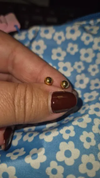 Pendientes Oro 18k Bolas