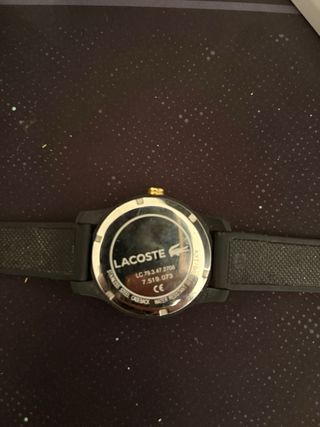 Reloj Lacoste Negro y Dorado