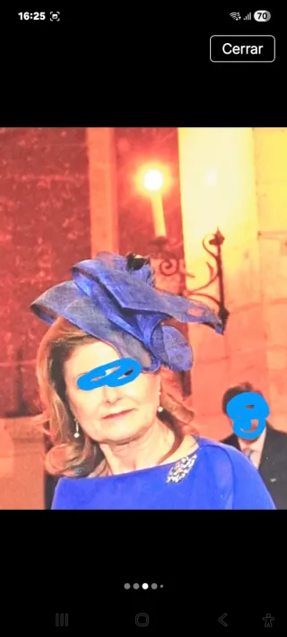 Tocado azul Klein Rosa Clará