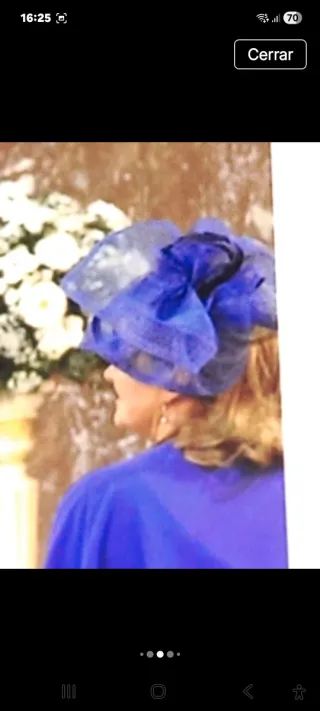 Tocado azul Klein Rosa Clará