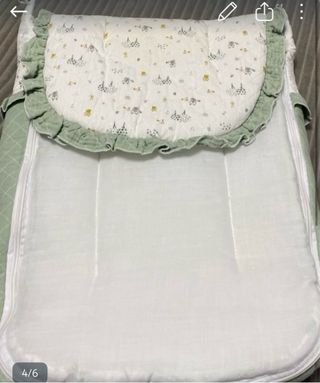 Saco capazo/cuco bebé verde