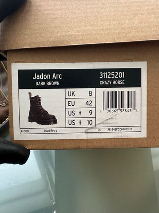 Dr. Martens Jadon Arc Crazy Horse T. 42 *ORIGINAL*