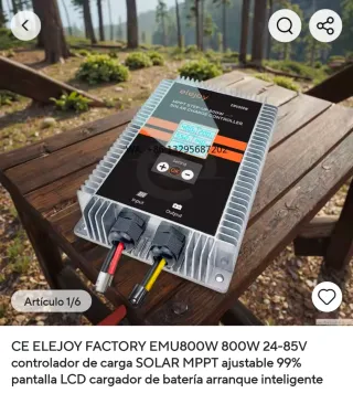 Controlador Solar Elejoy EMU800W MPPT