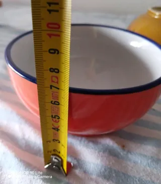 Set 3 Ciotole Ceramica Vintage Colorate