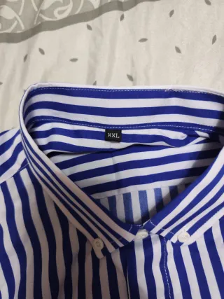 Camisa Rayas Azul y Blanca Mujer