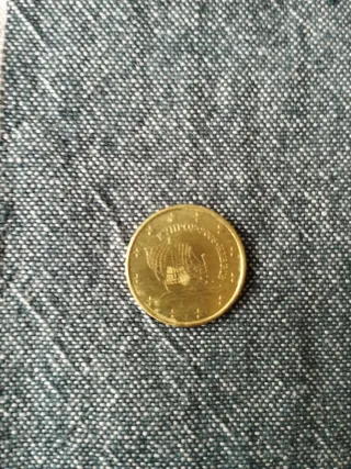 Moneda 10 centim. Chipre 2008