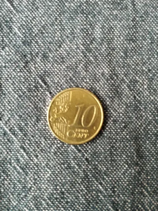 Moneda 10 centim. Chipre 2008