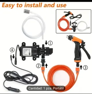 Kit Bomba y Pistola 12V alta presion