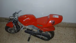 Minimoto de gasolina infantil roja