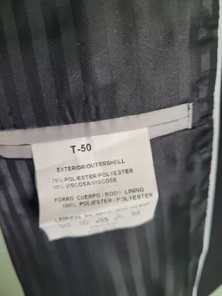 Traje de caballero negro