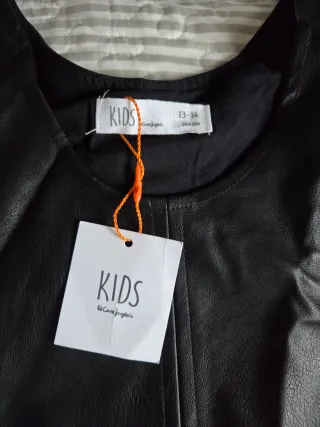 Vestido Peto Efecto Piel Talla 13-14 A estrenar