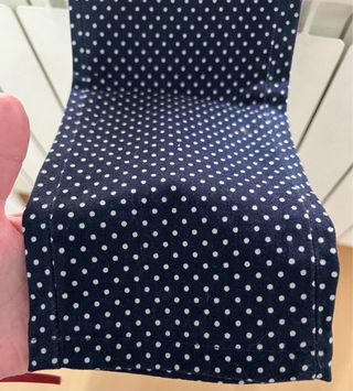 Pantalones X&O lunares azul marino y blanco