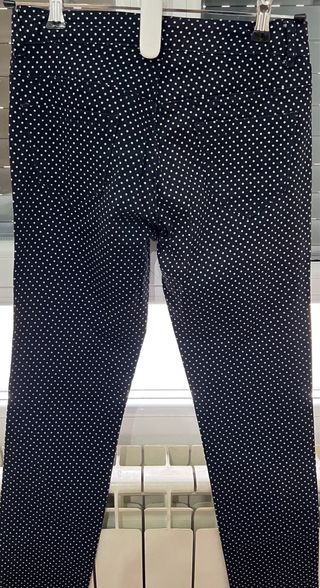 Pantalones X&O lunares azul marino y blanco