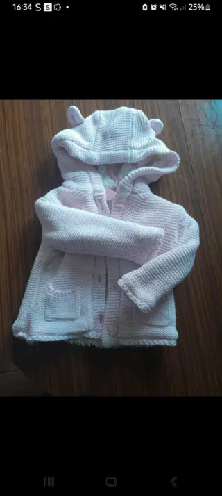 Abrigo bebé con forro polar