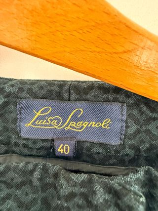 Pantaloni Luisa Spagnoli neri fantasia