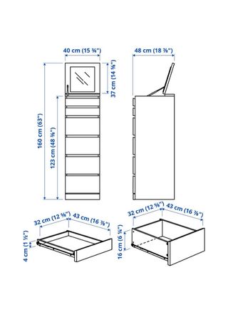 Cajonera Malm Ikea Madera