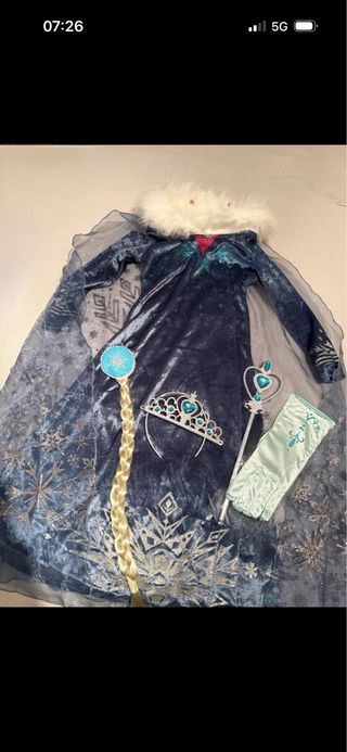 Costume bambina Principessa Elsa Frozen Tg 140