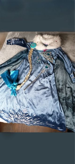 Costume bambina Principessa Elsa Frozen Tg 140