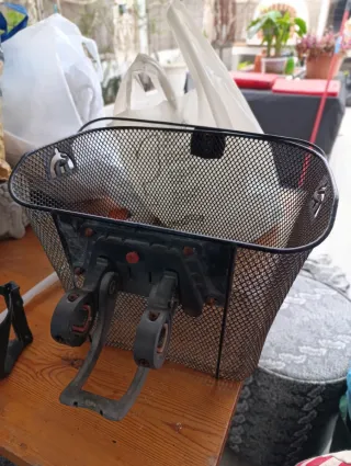 Canasto Bicicleta con Asiento y Soporte