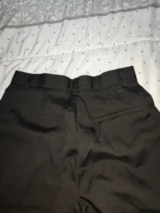 Pantalón ancho negro mujer