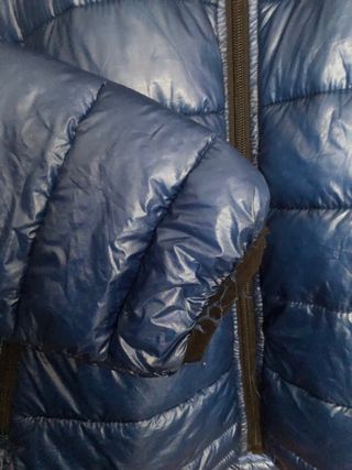 Chaqueta acolchada azul mujer