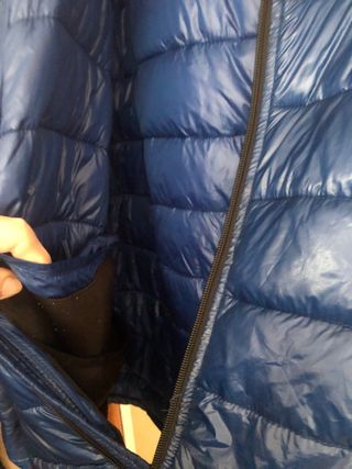 Chaqueta acolchada azul mujer