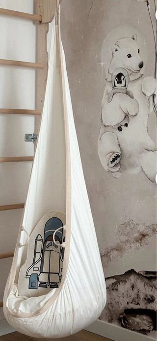Columpio colgante interior de algodón para niños