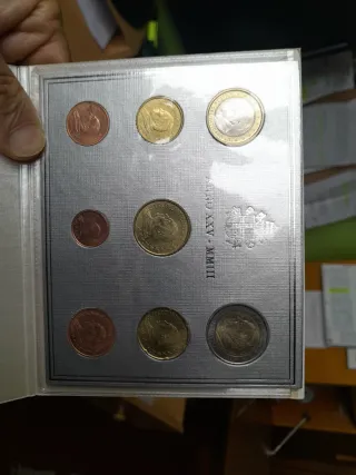 Carterita Monedas Vaticano Juan Pablo II