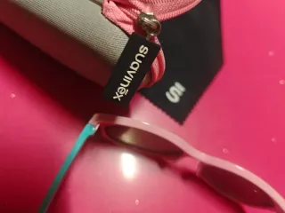 Gafas de sol infantiles rosas y azules