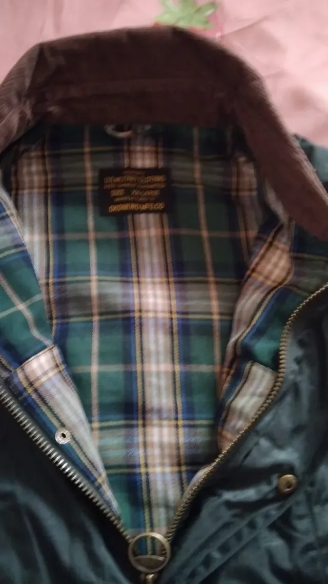 Chaqueta impermeable de hombre con forro de lana