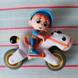 Puzzle Jirafa Numérica Madera, muñequito y bolos