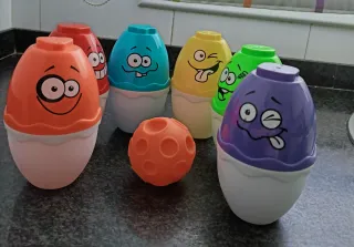 Puzzle Jirafa Numérica Madera, muñequito y bolos