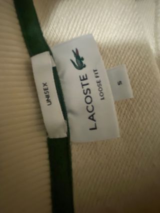 Sudadera Lacoste Original Blanca