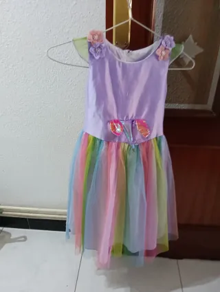 Disfraz Princesa Unicornio Arcoíris 7 a 8 años 120