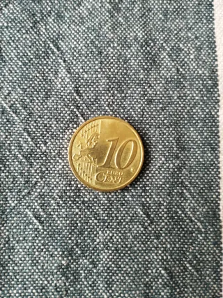 Moneda 10 centi. Belgica 2010.