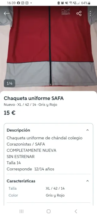Chaqueta uniforme SAFA