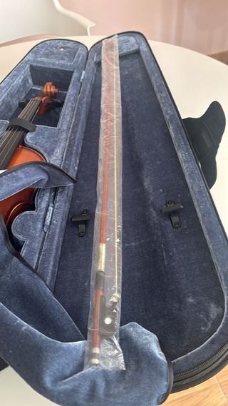 Violín con funda y arco
