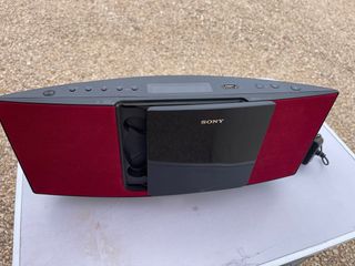 Minicadena Sony iPod/iPhone Bluetooth Roja