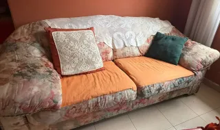 Sofá de 3 plazas estampado